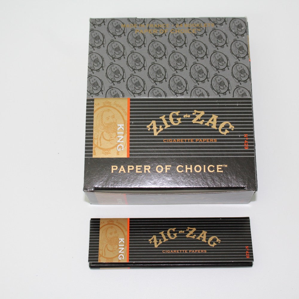 Zig Zag king Cigarette Papers 24 Booklets