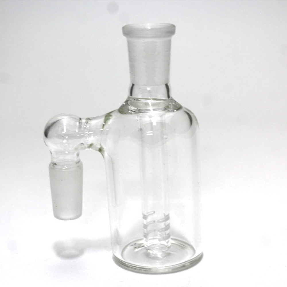 Clear 14MM ash catcher with female to male connection designed to improve filtration and keep glass clean with smooth airflow performance.