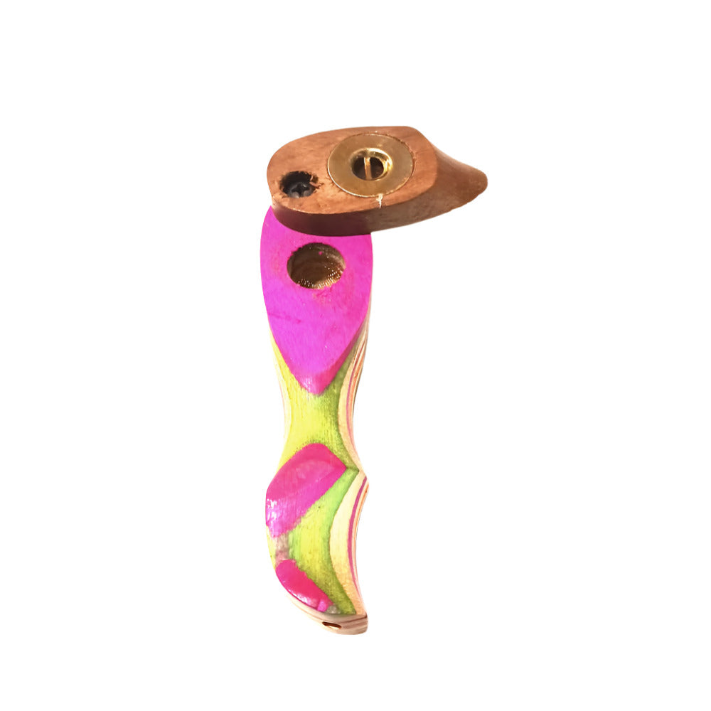 Assorted design wooden pipes, handcrafted natural wood smoking pipes with durable construction, smooth airflow, and lightweight portable traditional design.