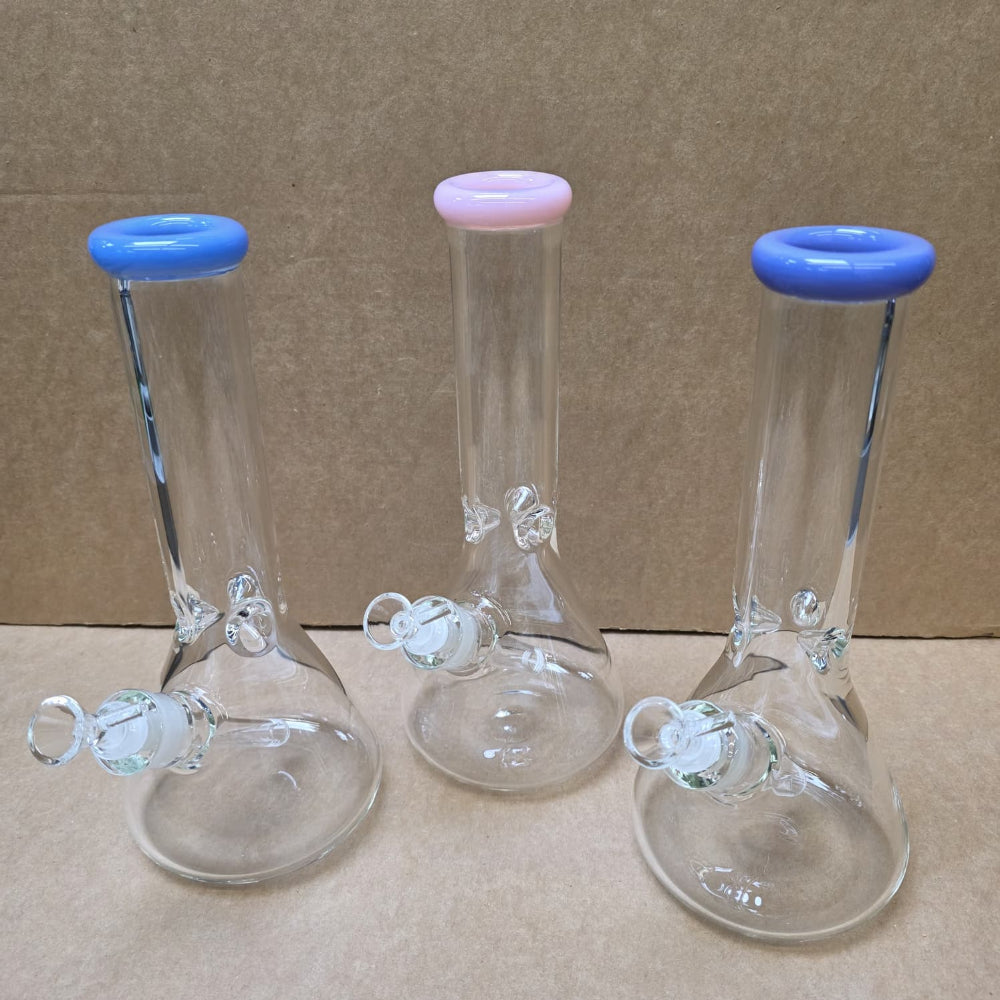 Beaker mouth tube color water pipe glass bong with durable design and smooth filtration.