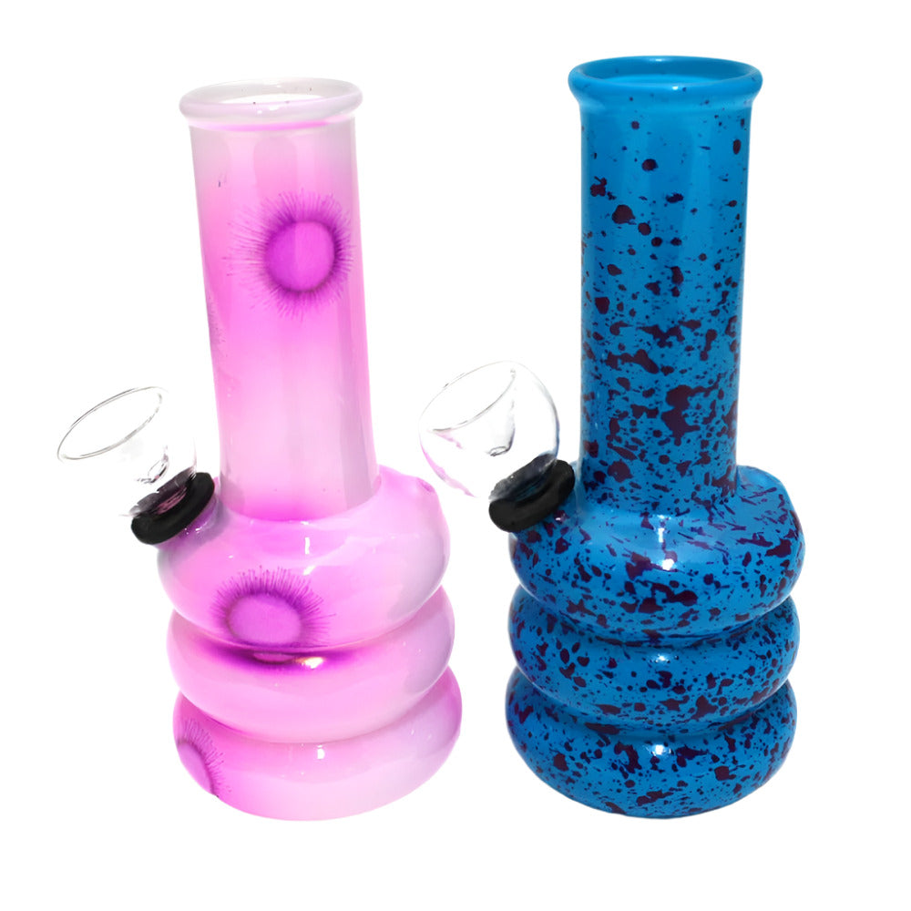 Beaker base multi-color regular water pipe with a sturdy glass body, wide stable base, and smooth water filtration for consistent airflow.