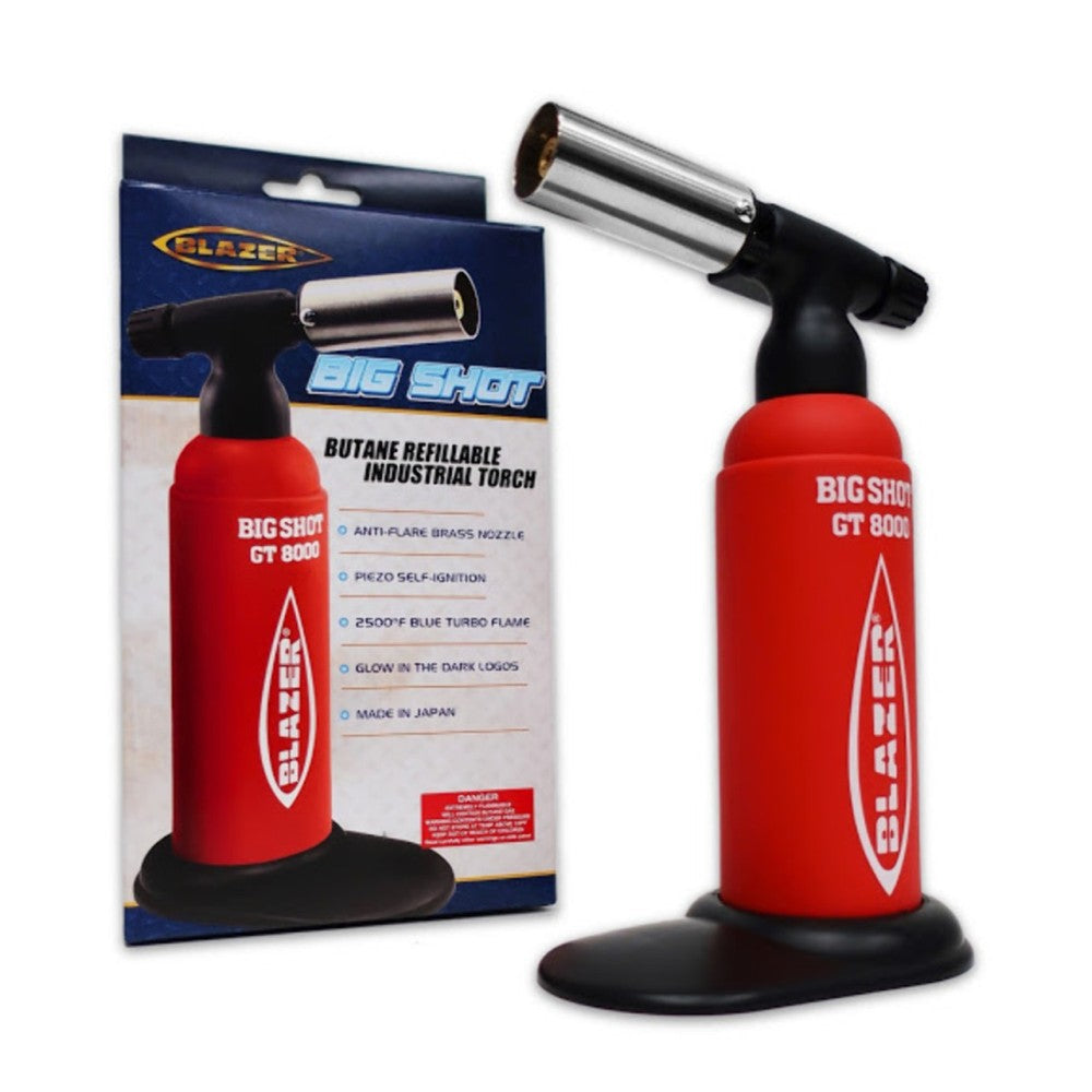 Blazer The Red Series Big Shot GT 8000A limited edition torch powerful high-intensity flame durable professional design with adjustable flame control and ergonomic grip.