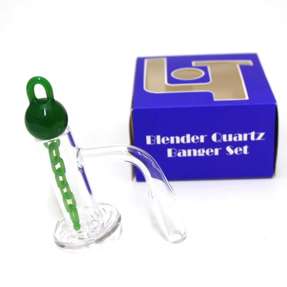 Blender quartz banger set 14mm male made from high-quality quartz for efficient vaporization and durability