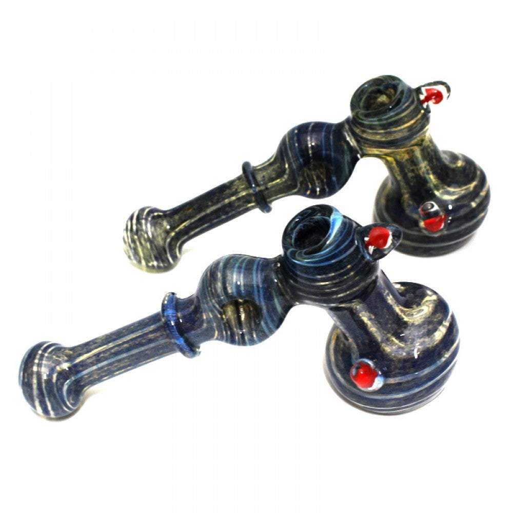 Blue Art Color Design Hammer Large Size with handcrafted glass construction, artistic blue patterns, and durable craftsmanship.