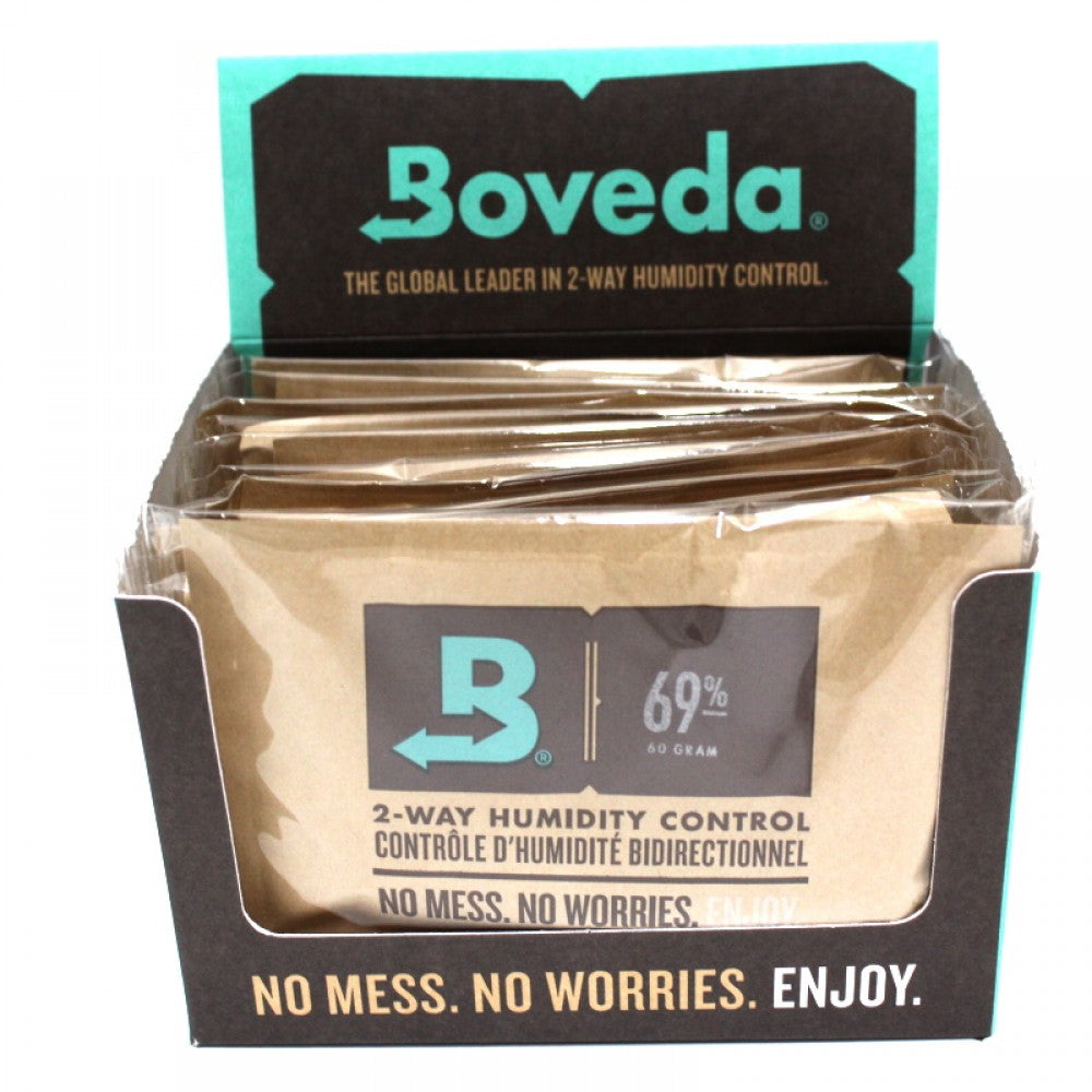 Boveda 69 Percent RH Two Way Humidity Control Packets 12 Count Pack for Freshness and Moisture Control**