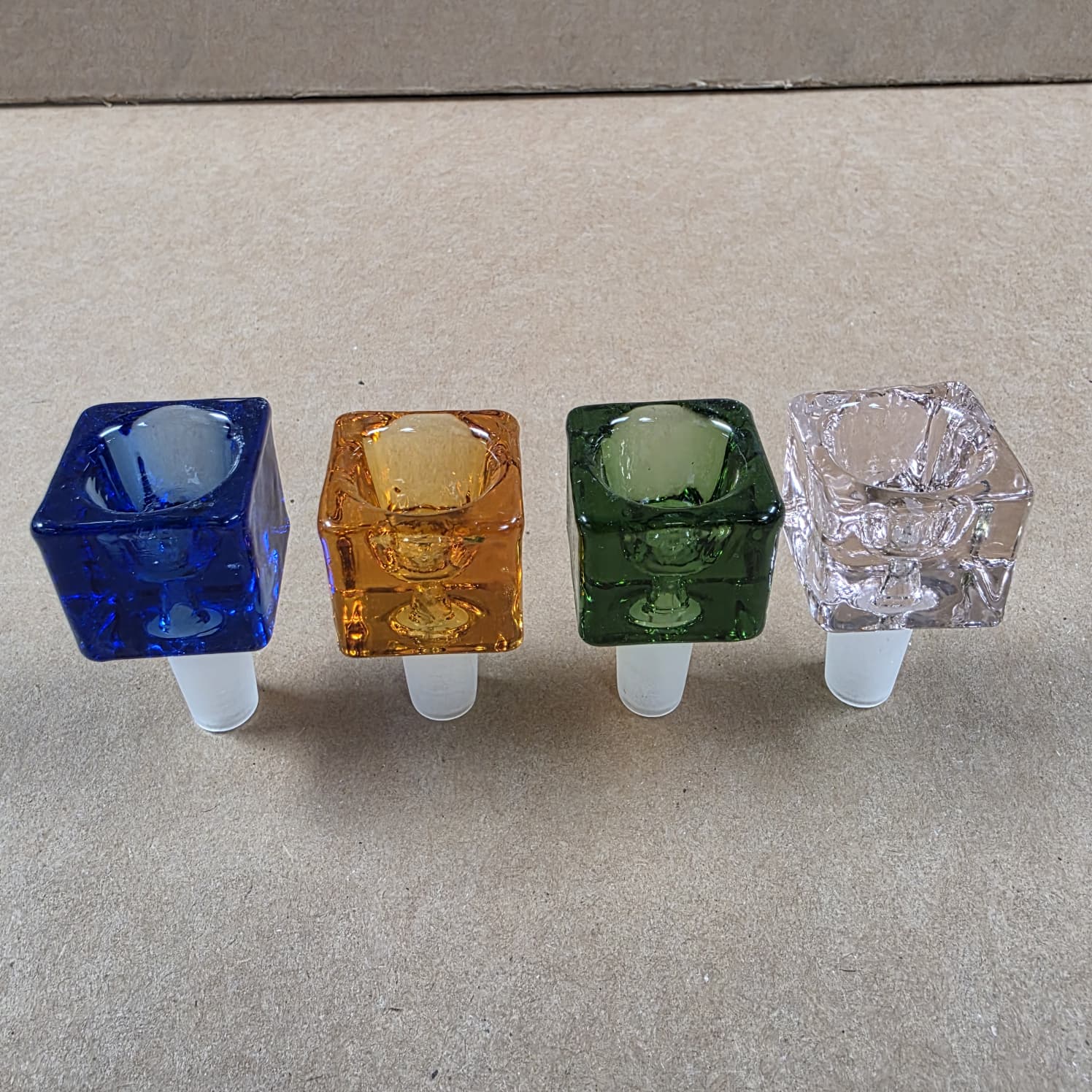 Square Shape Glass Bowl 14 MM Male G-G