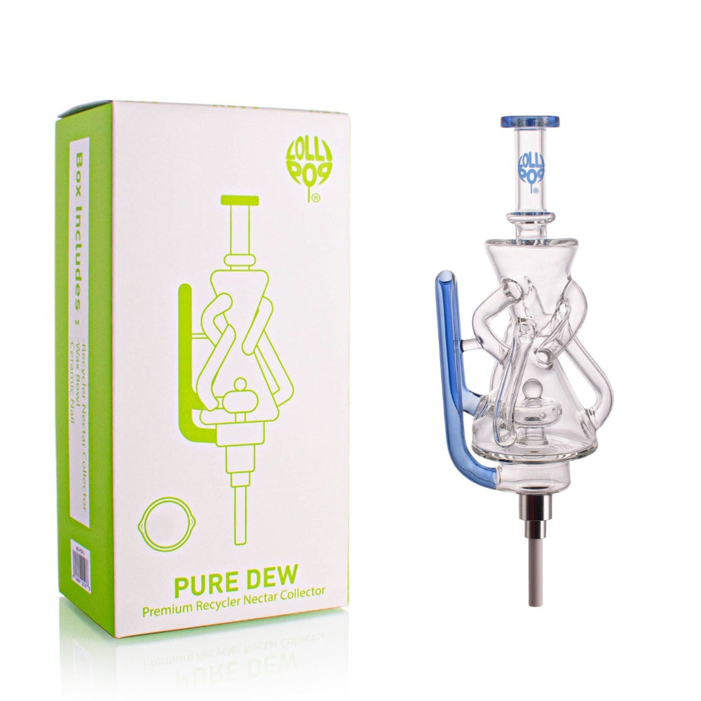 Cali Cloudx Pure Drew Recycler Lollipop Straw is a premium glass dab straw with an advanced recycler design for smooth, durable, and portable concentrate use.
