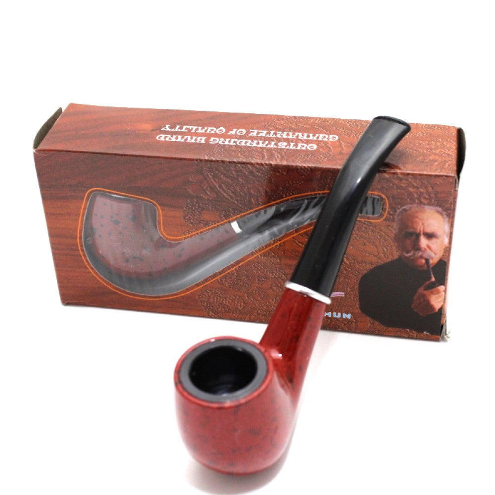 Sherlock Style Durable Tobacco Pipe featuring a classic curved design, sturdy construction, and comfortable grip.
