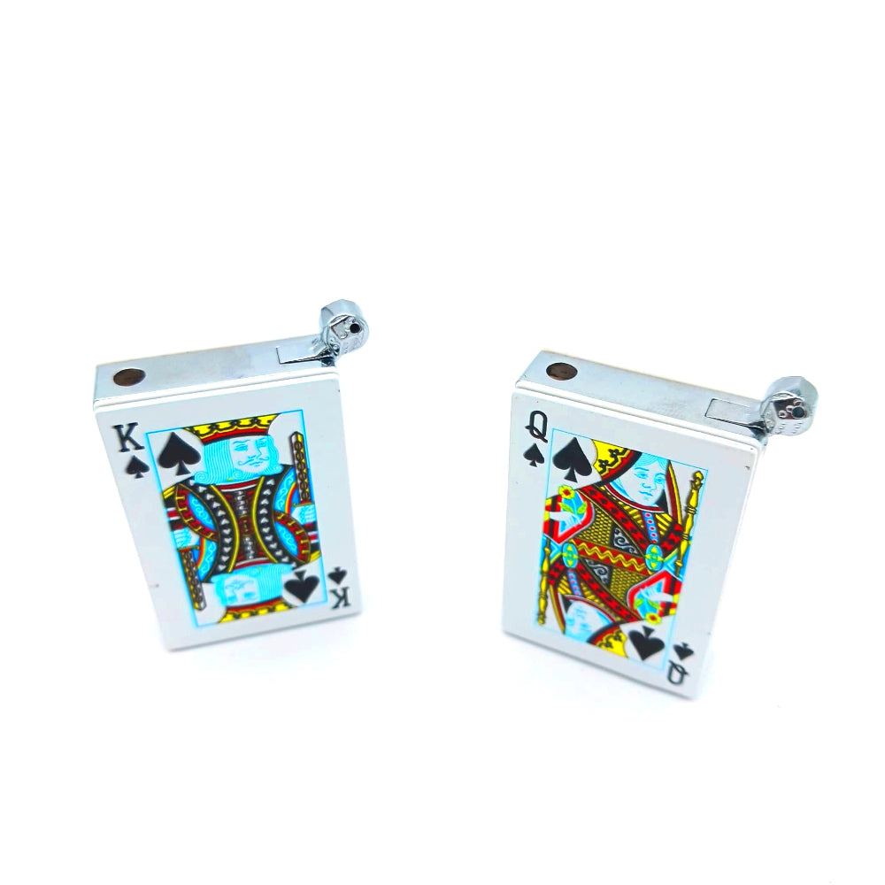 Clickit card design disposable lighter 20pcs display box with unique playing card artwork, compact build, and reliable ignition for everyday use.
