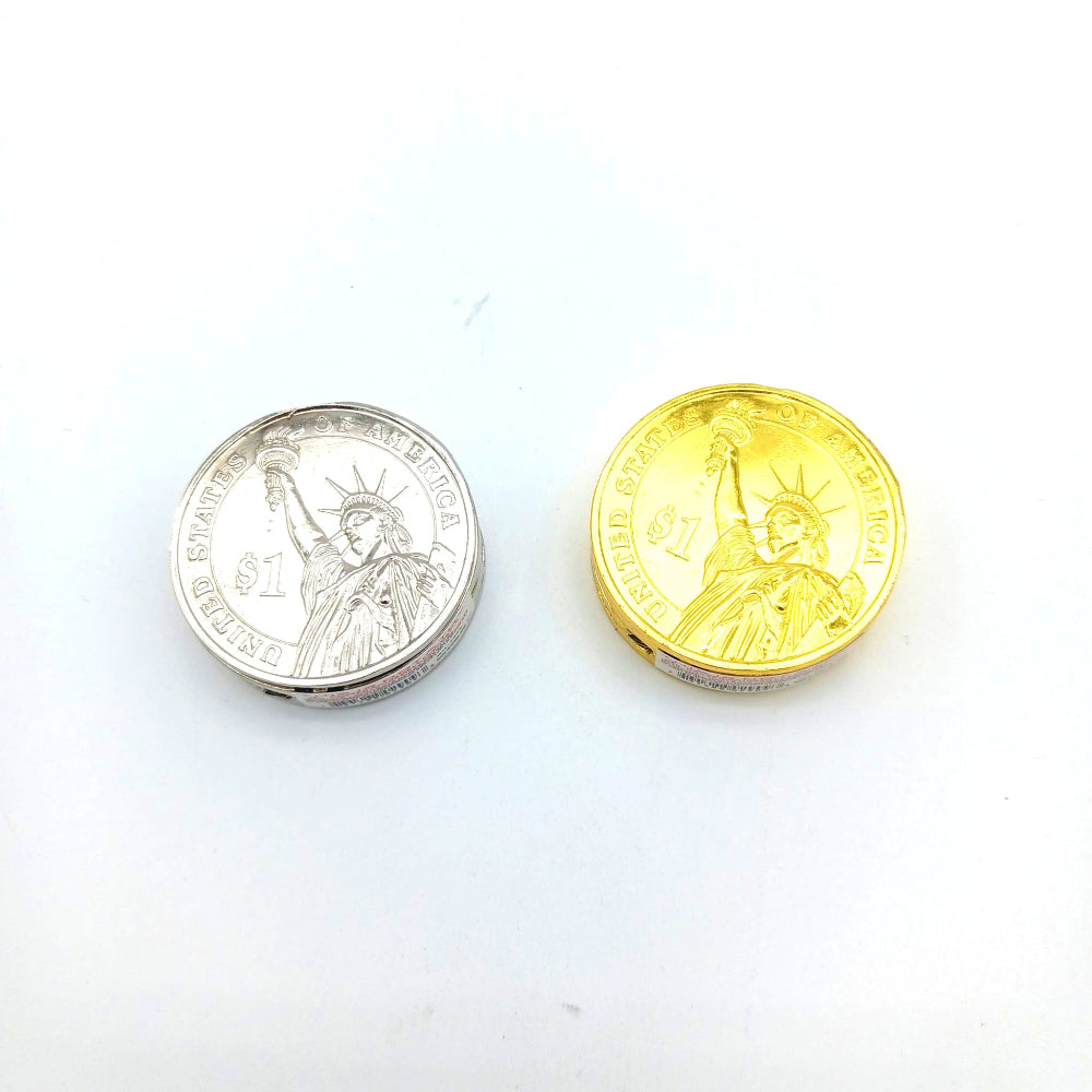 Clickit coin flame lighter dollar design mix color 25 pcs box with durable build, strong ignition, and unique coin-shaped portable design for daily use.