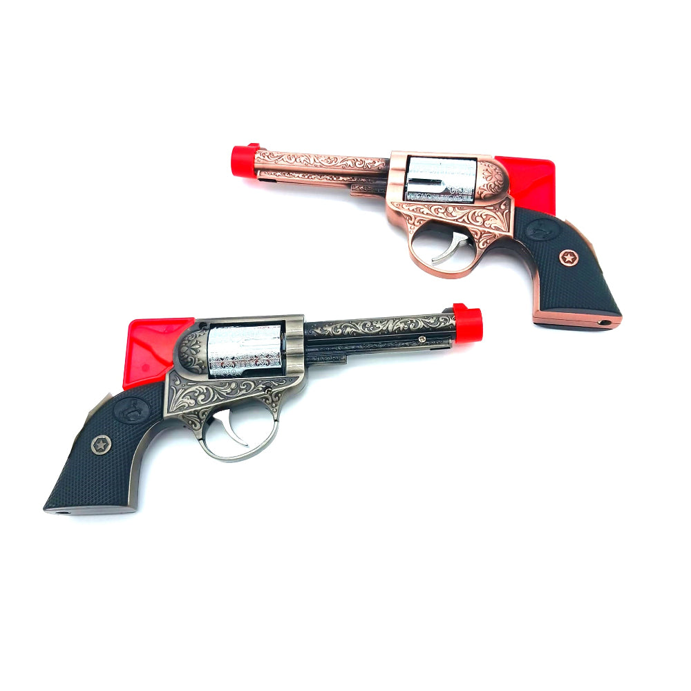 Clickit GH-9561 single torch revolver lighter 12 pack box, built with a powerful wind-resistant flame, easy ignition system, and durable ergonomic body for everyday use.