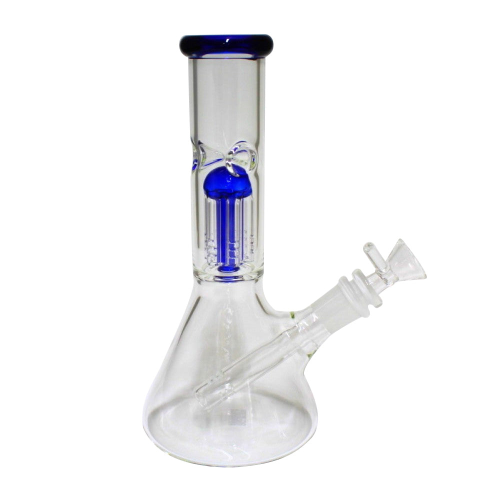 Color beaker tree percolator water pipe tube glass bong made from durable borosilicate glass with stable beaker base smooth airflow and advanced filtration system.