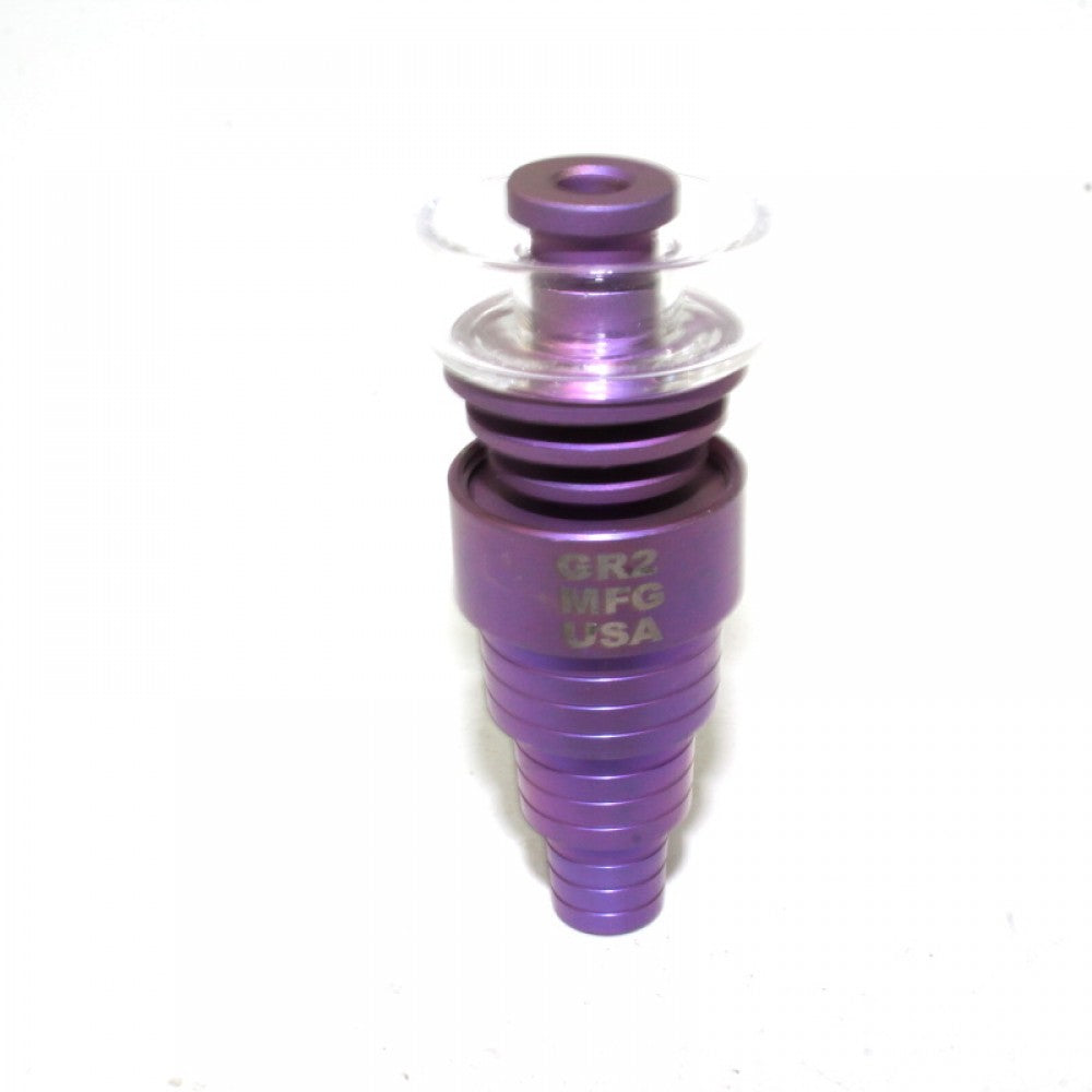 Color titanium 6 in 1 nail with quartz dish durable heat resistant dab tool for concentrate vapor use