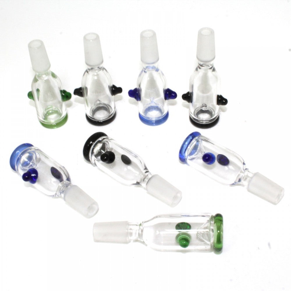 Color tube long bowl 14mm male glass-on-glass made from durable borosilicate glass for smooth airflow