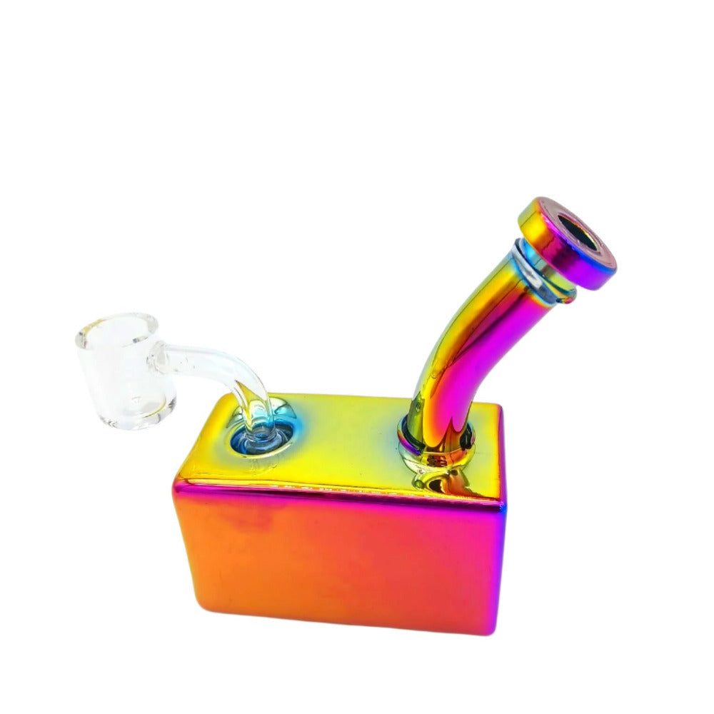 Colorful dab rig water pipe with 14mm male anger shop