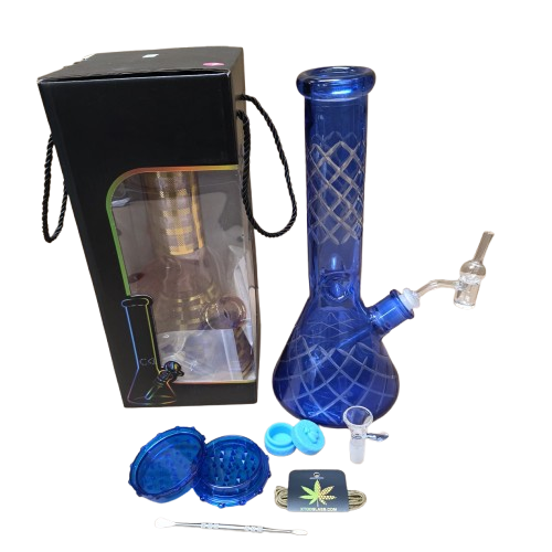 Premium beaker glass water pipe gift set designed for long-lasting use and smooth airflow experience