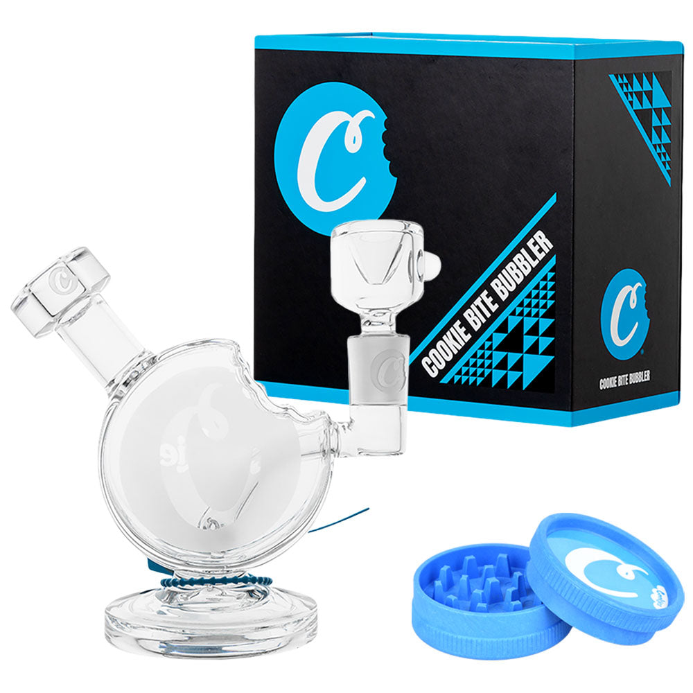 Cookie Bite Bubbler glass piece with unique artistic design, durable construction, and smooth handcrafted finish.