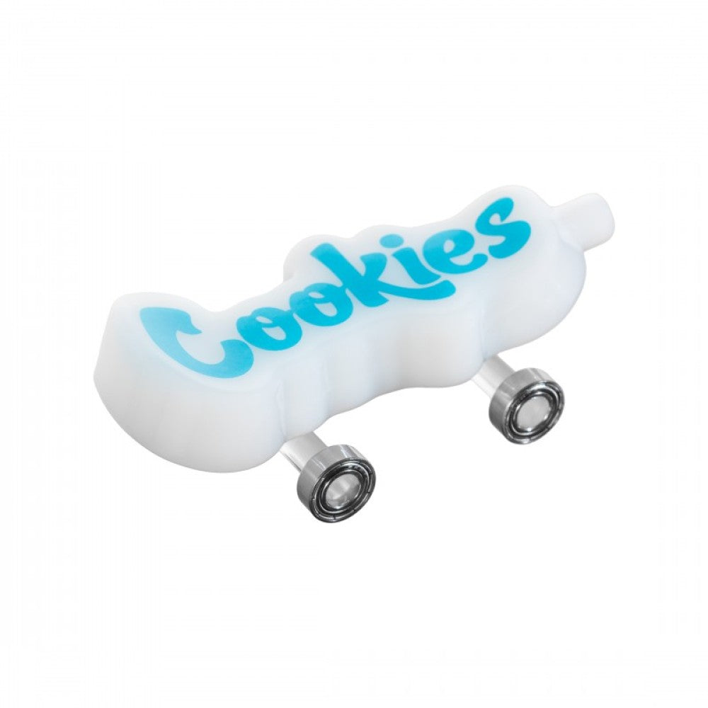Cookies Branded Glass Handpipe Toke Deck Compact Durable Glass Pipe with Stylish Printed Logo Design