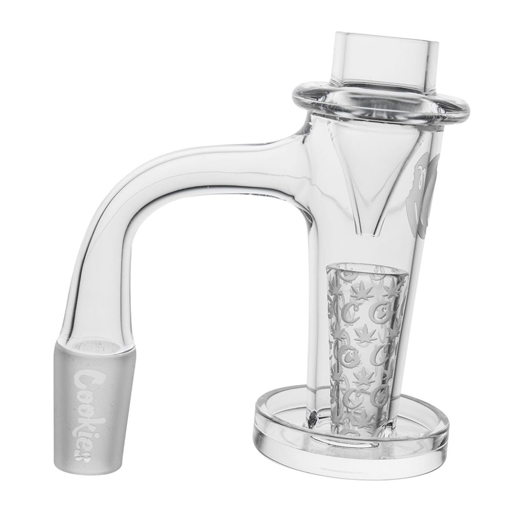 Cookies Drip Banger made from durable quartz material, heat-resistant dab accessory designed for smooth vaporization and efficient use