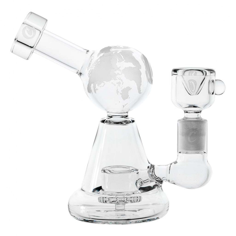 Cookies Globe Design Dab Rig with a distinctive globe-inspired shape, premium glass construction, and smooth airflow for efficient concentrate use.