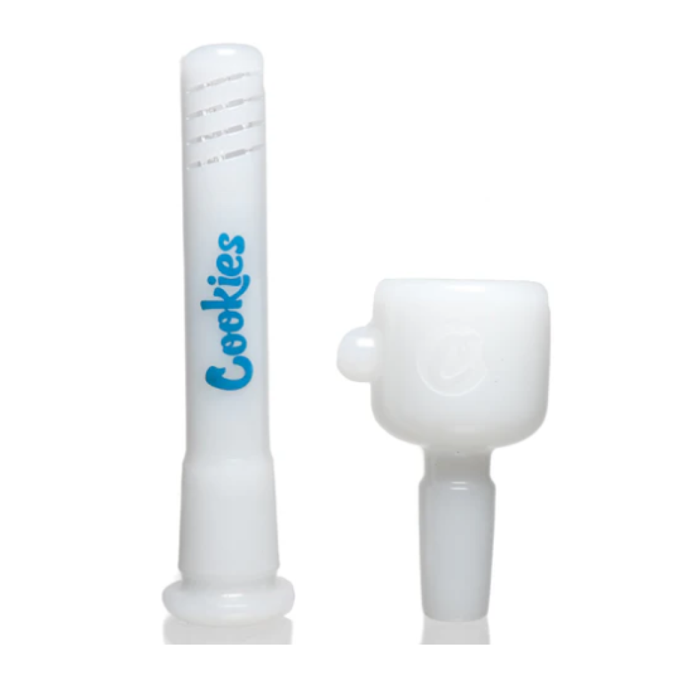 Cookies Mighty Mini Beaker water pipe featuring a compact beaker-style design, durable glass construction, and smooth water filtration for a convenient smoking experience.