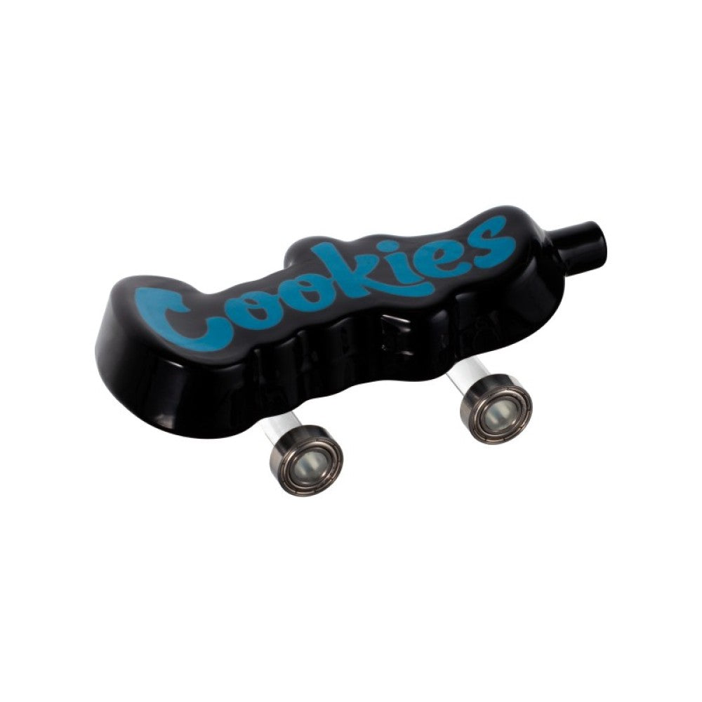 Cookies Glass Toke Deck Handpipe Durable Glass Hand Pipe with Printed Cookies Branding and Compact Portable Design