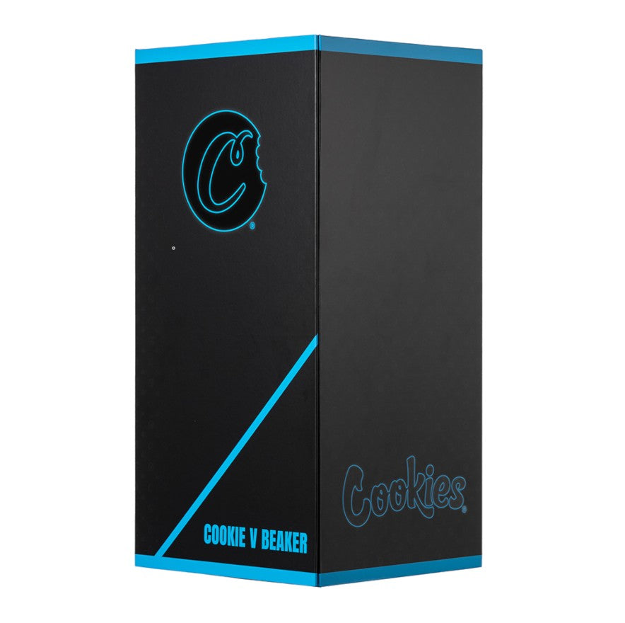 Cookies V Series Beaker water pipe with a sturdy beaker base, premium glass construction, and smooth filtration designed for a clean and enjoyable smoking experience.
