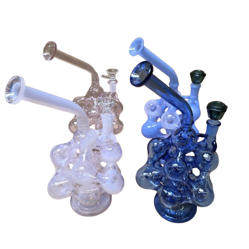Crazy Bubble Design Water Pipe featuring a unique bubble-shaped glass chamber for enhanced filtration, smoother airflow, and a stylish durable design.