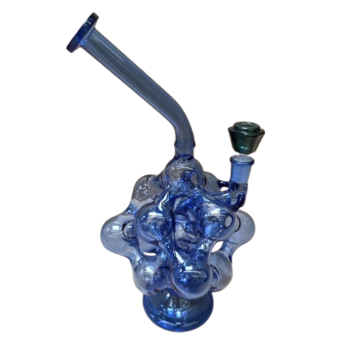 Stylish Crazy Bubble Glass Water Pipe with unique bubble chamber design for smoother filtration, enhanced cooling, and a durable smoking experience.
