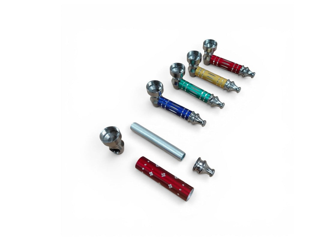 Durable metal pipe with built-in metal screen and compact design for convenient use