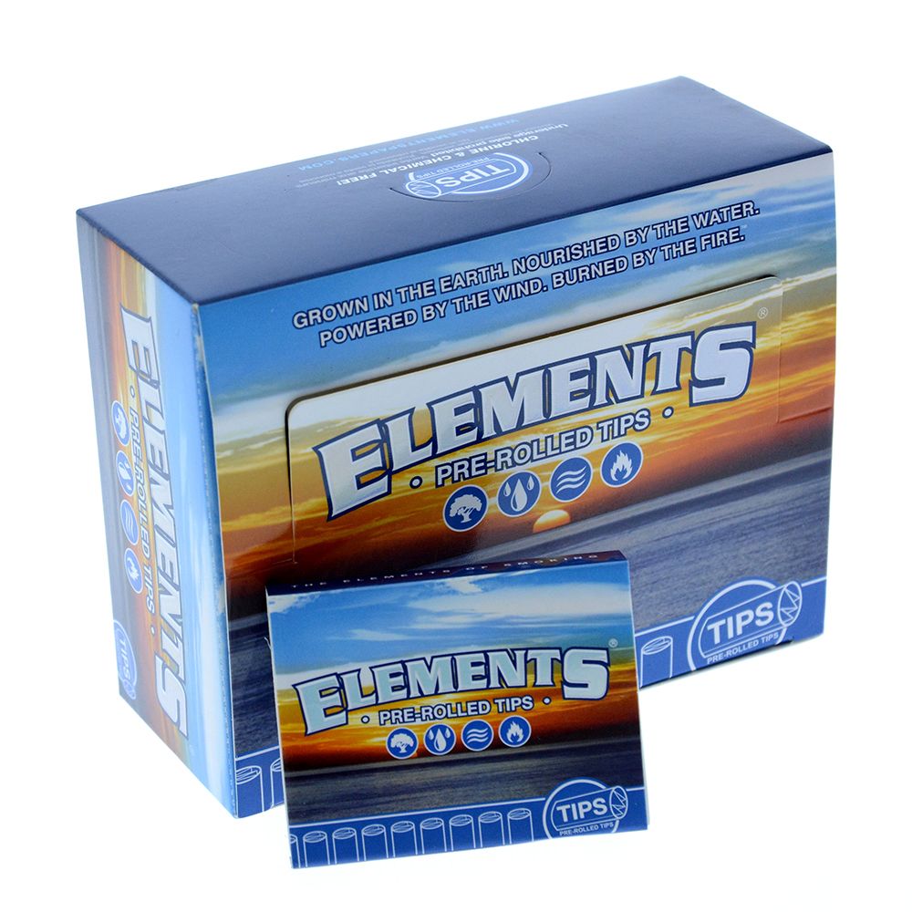 Elements Pre-Rolled Tips made from high-quality paper, ready-to-use filter tips designed for smooth airflow and convenient rolling experience.