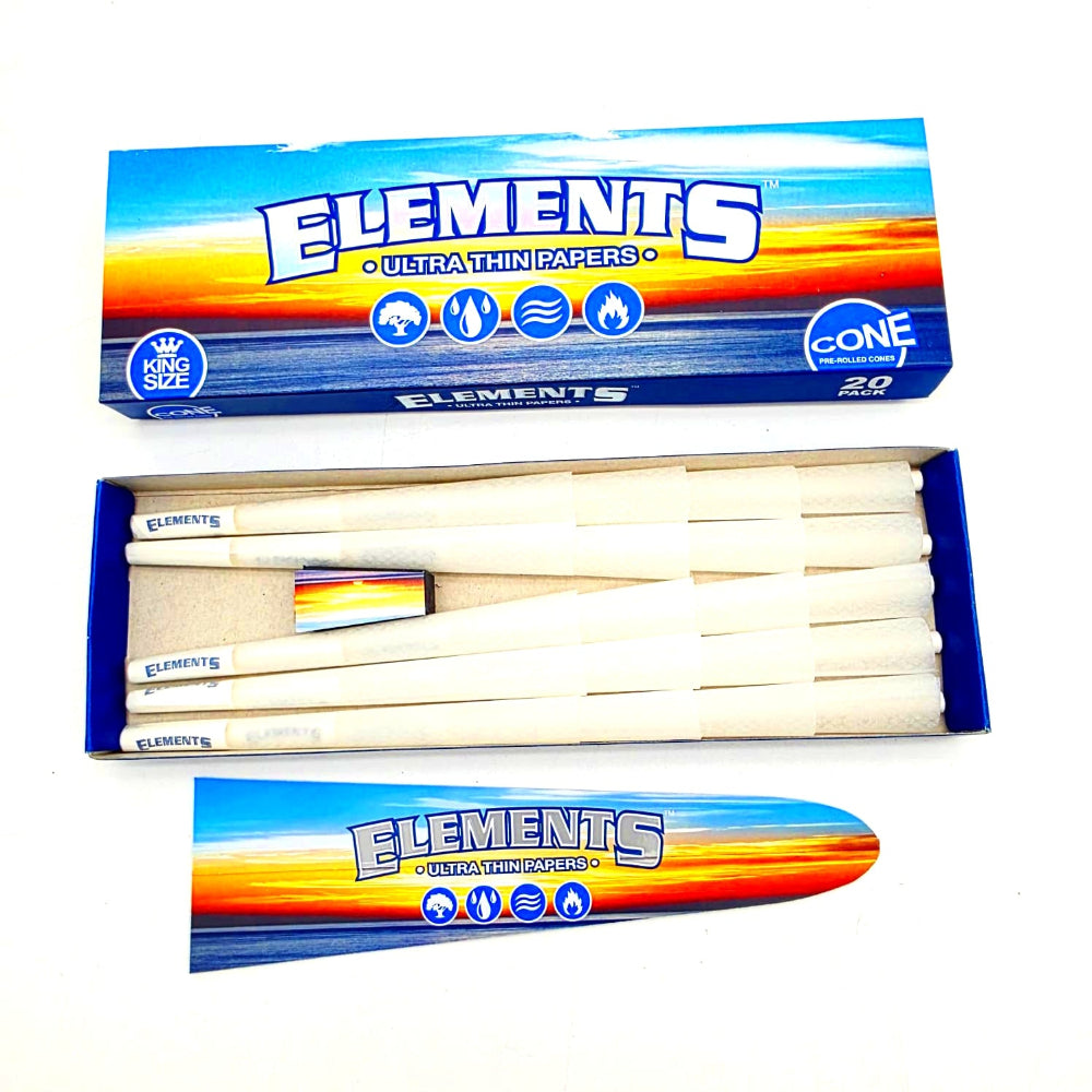 Elements king size cone 20pk/12pk wholesale shop