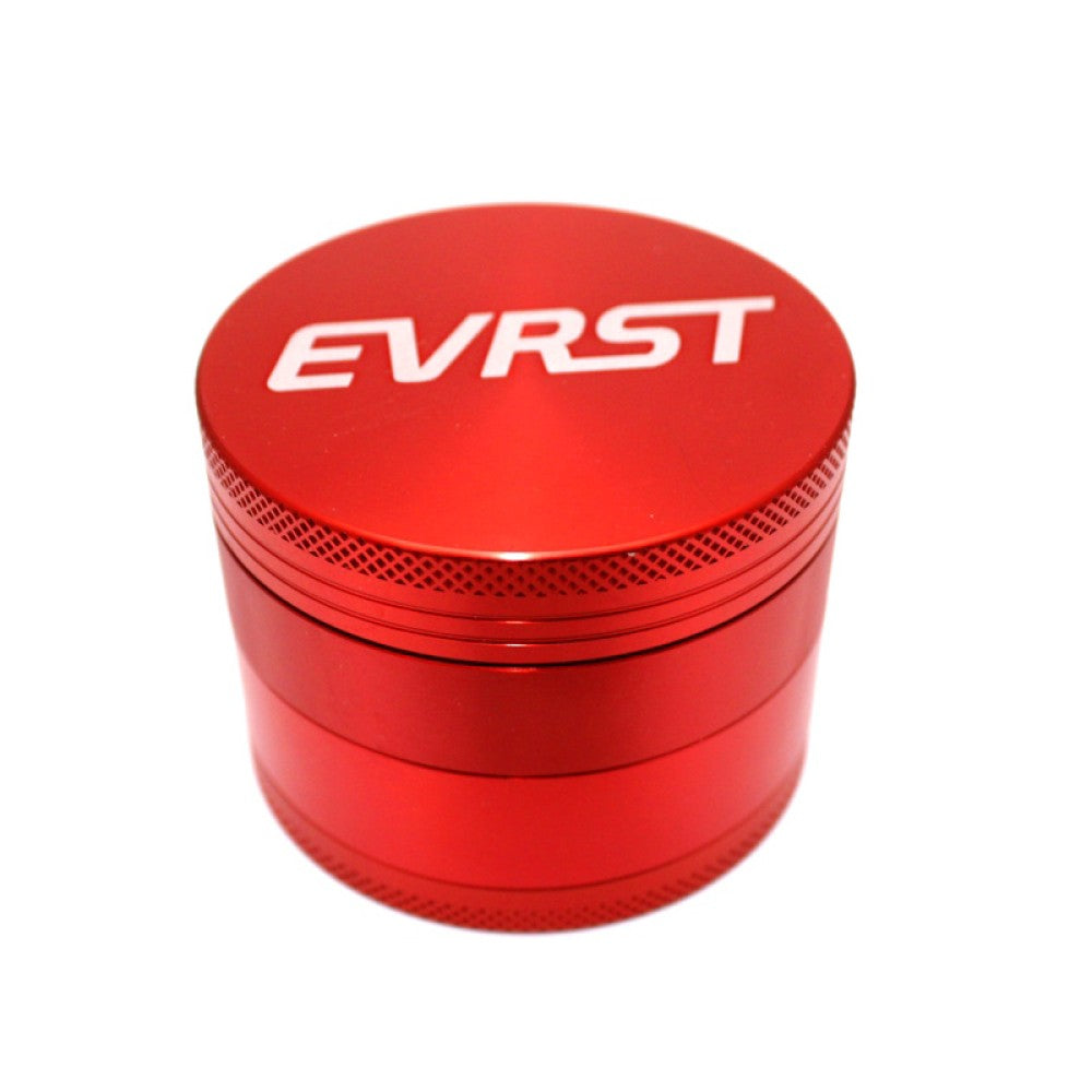 63mm 4-part EVRST colorful aluminum grinder with durable metal body, sharp teeth, magnetic lid, and smooth grinding performance for herbs and spices.