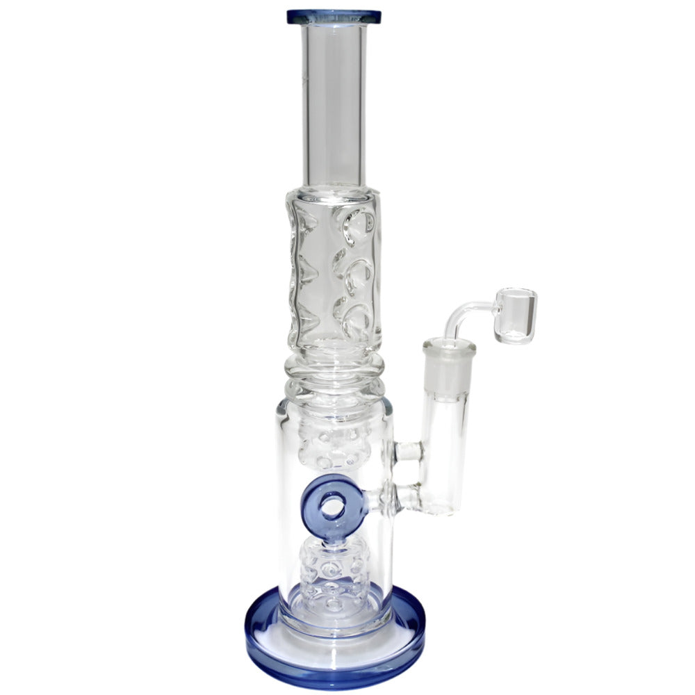 Flat Bottom Design Straight Water Pipe featuring durable glass construction, straight tube design, and smooth filtration performance for clean airflow.