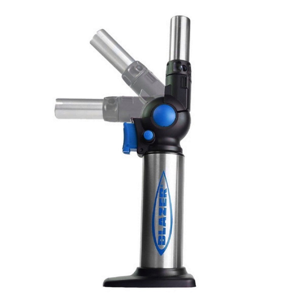 Flexible neck turbo torch Blazer FX-1000 featuring powerful jet flame, adjustable bendable nozzle, and sturdy build for safe and efficient heating use.