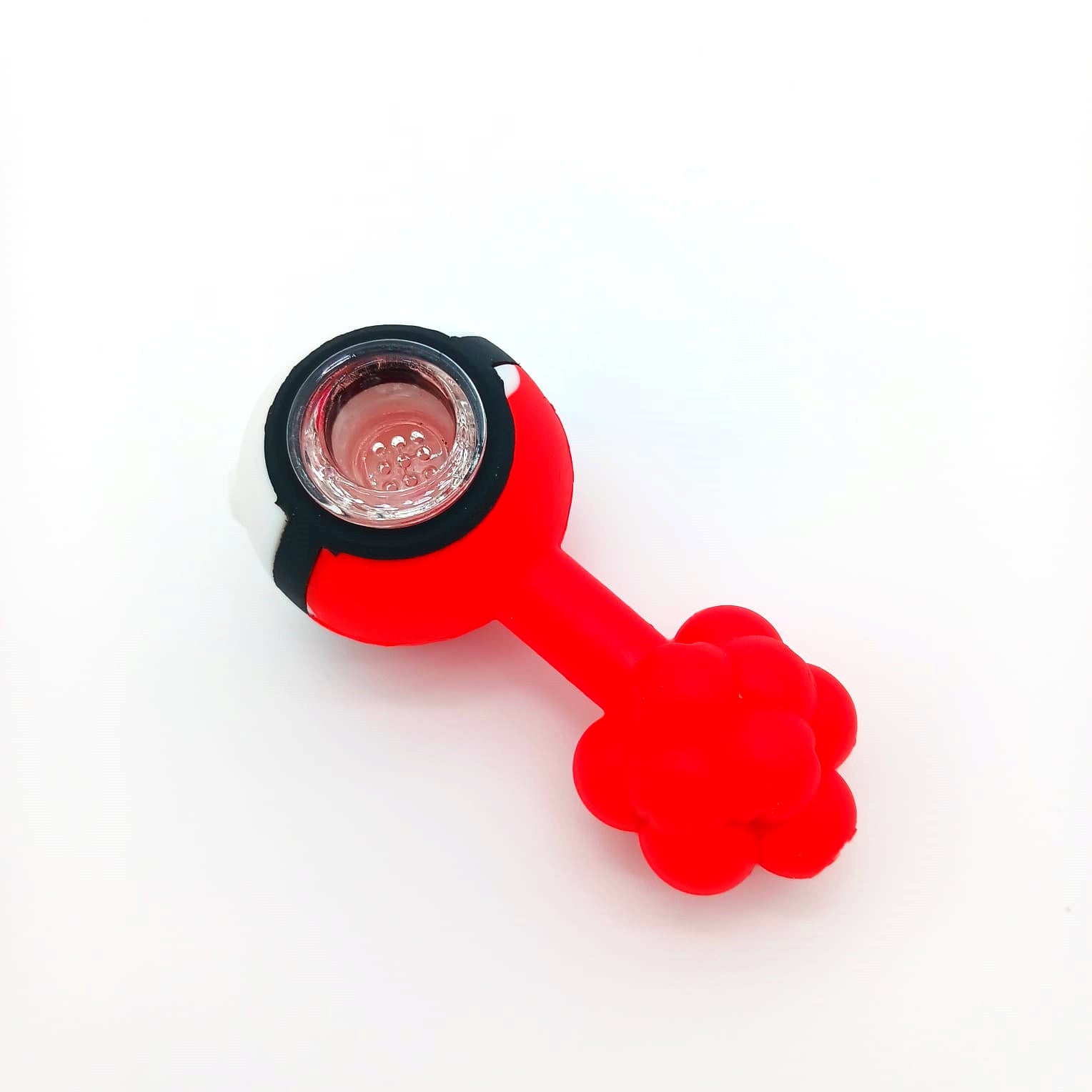 Assorted color silicone flower design hand pipe with flexible, durable construction and stylish portable design.
