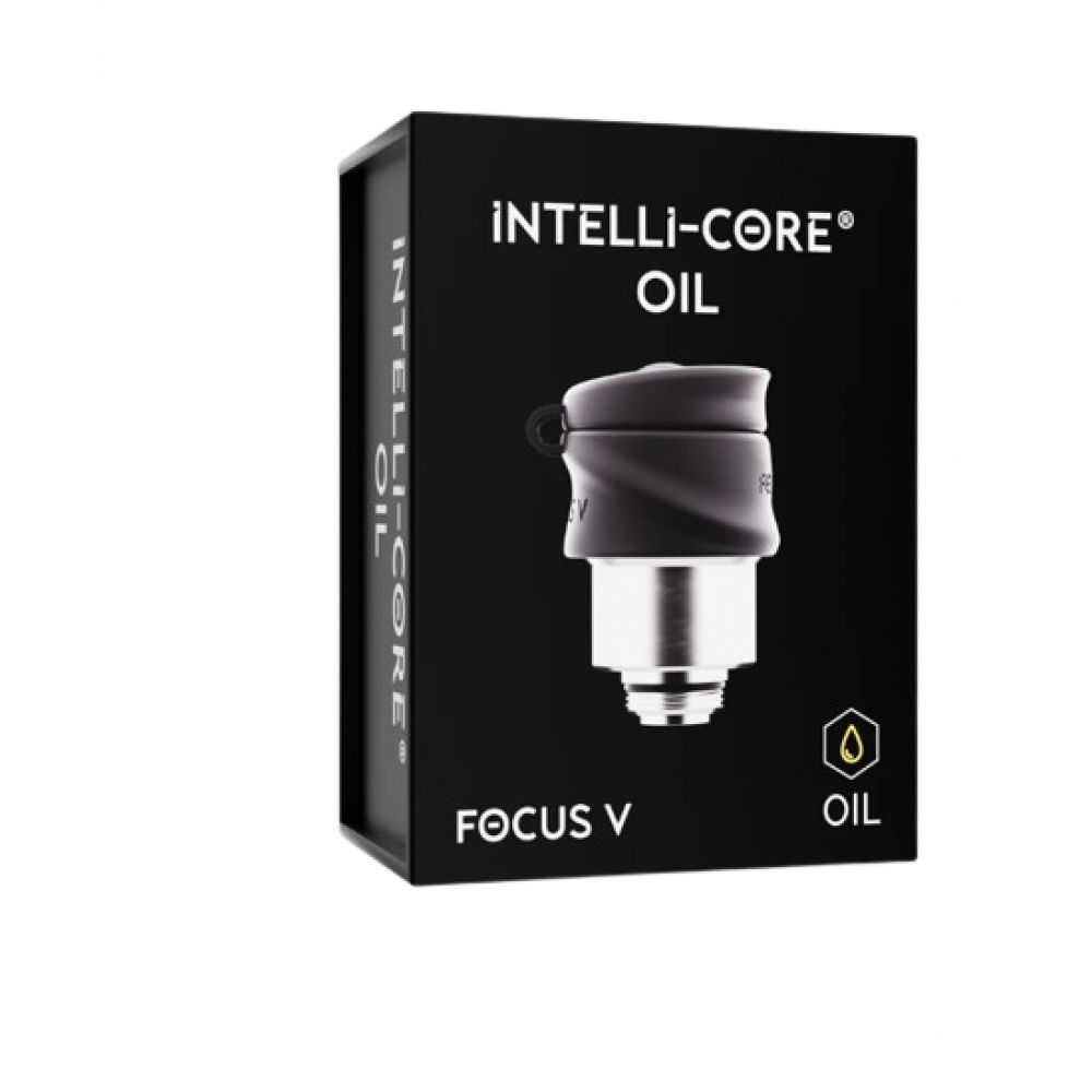 Focus V Intelli-Core replacement atomizer designed for oil use, featuring durable construction, advanced heating performance, and reliable compatibility.