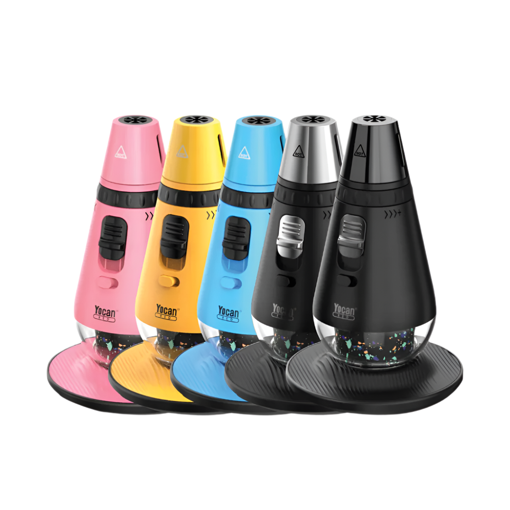 Gavin Yocan torch lighter with adjustable flame, refillable fuel system, and durable wind-resistant design for reliable high-heat use.