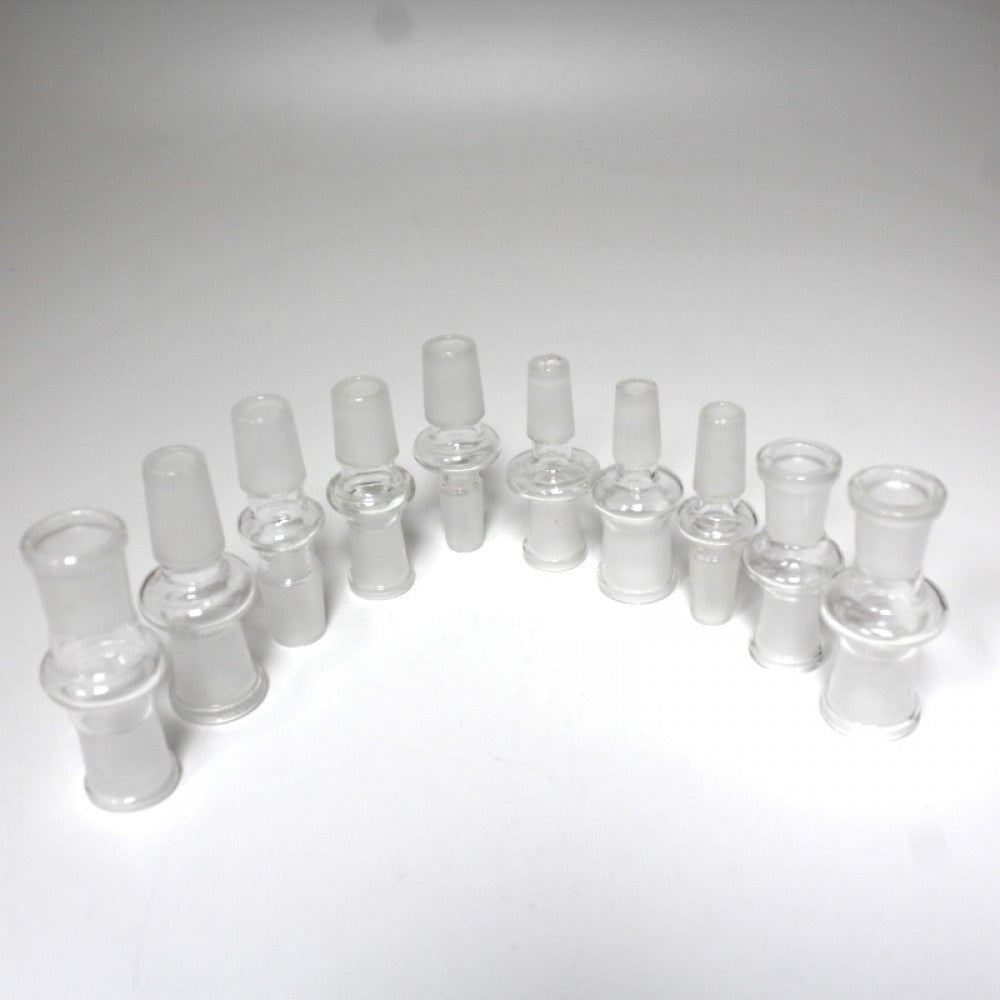 Glass adapter for bong glass-on-glass setup ensuring airtight fit and smooth airflow performance