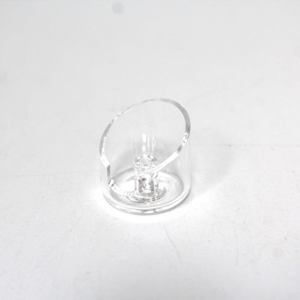 Handle-free glass carb cap made for quartz bangers with efficient heat retention and airflow control