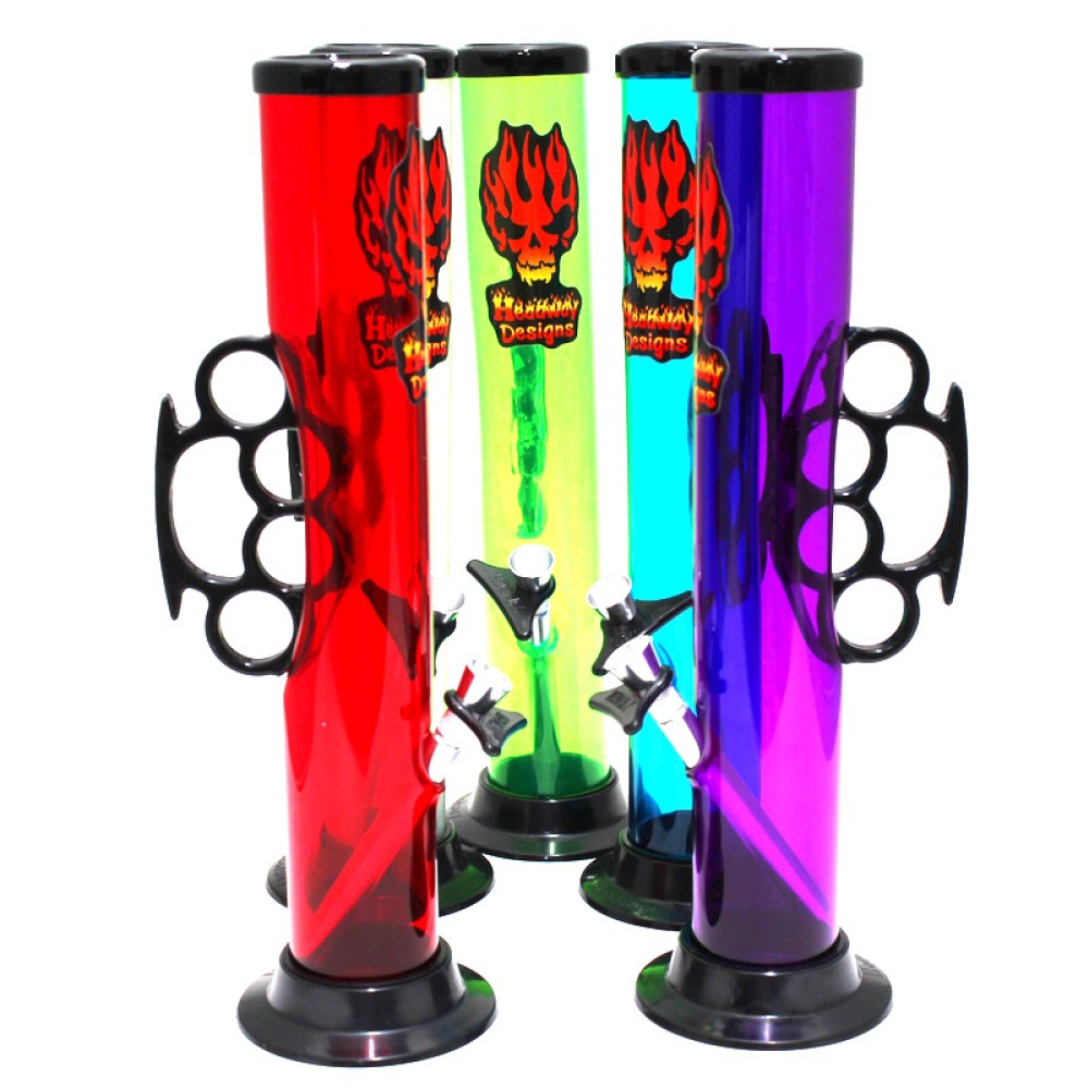 Headway Designs Acrylic Straight A Punch water pipe featuring durable acrylic construction, lightweight design, smooth airflow, and portable everyday use.