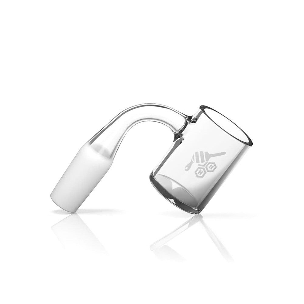 Honey Bee Flat Top Original quartz banger 90 degree 14MM male made from durable quartz for smooth and consistent performance.