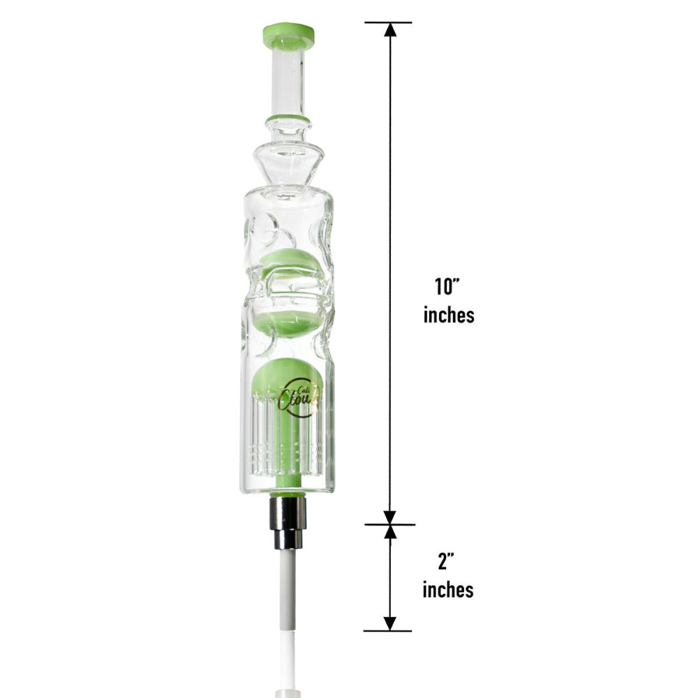 Cali Cloudx Honey Tree Extend CX Straw Kit Portable Glass Dab Straw Nectar Collector for Wax Concentrates with Tree Design.
