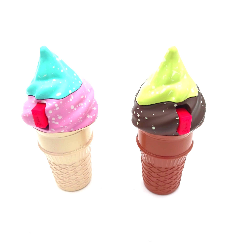 Ice cream cone design Clickit torch lighter 12 pcs assorted colors pack with powerful flame, sturdy construction, and compact portable ergonomic design.