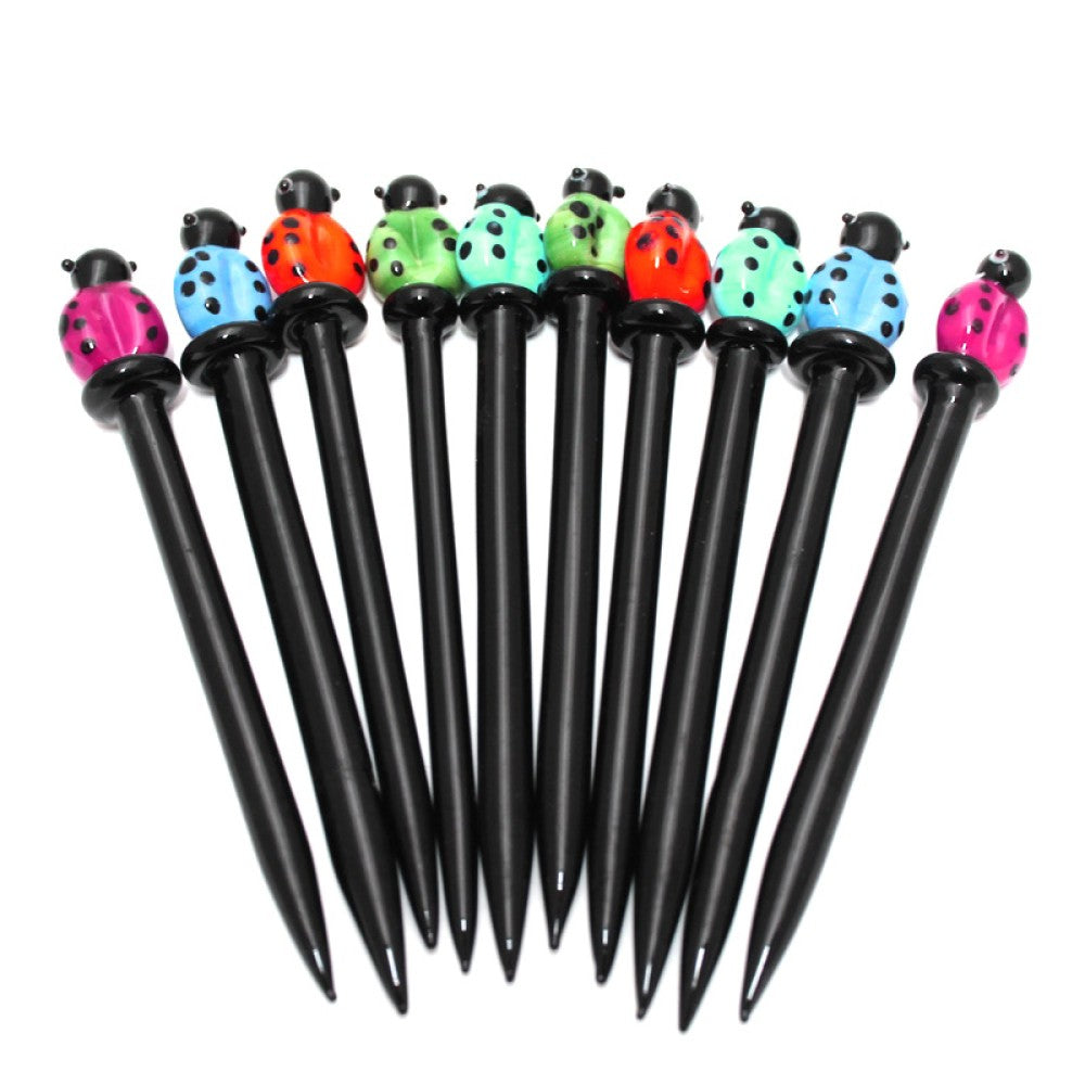 Kiwi color glass dab tool durable stylish accessory for handling concentrates with precision and smooth application