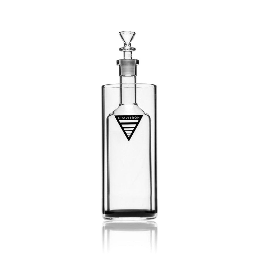 Large Gravitron gravity bong made from thick durable glass with smooth airflow design and water filtration system for powerful performance.
