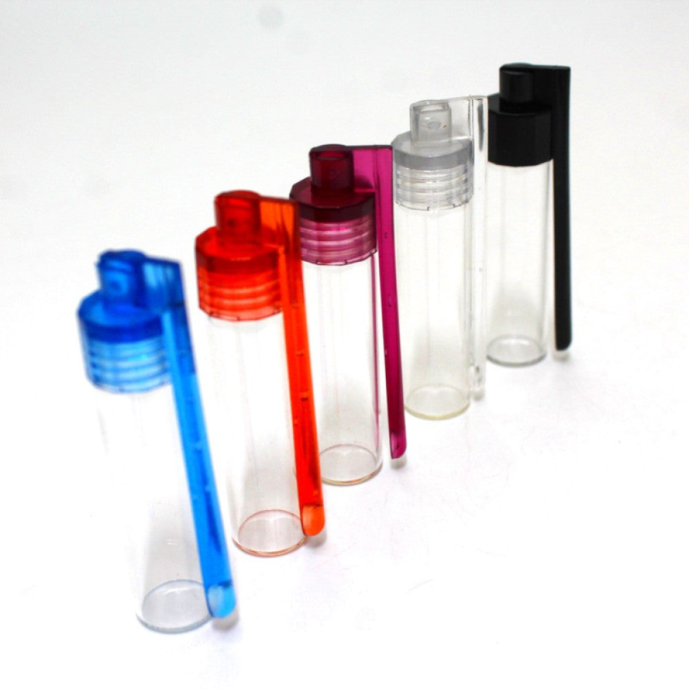 Large size plastic snuff bullet container strong durable design for convenient and precise dispensing