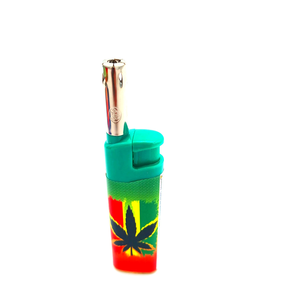 Leaf theme lighter 50 ct display pack 80-93L windproof flame lighter with durable body and reliable ignition for outdoor and daily use.