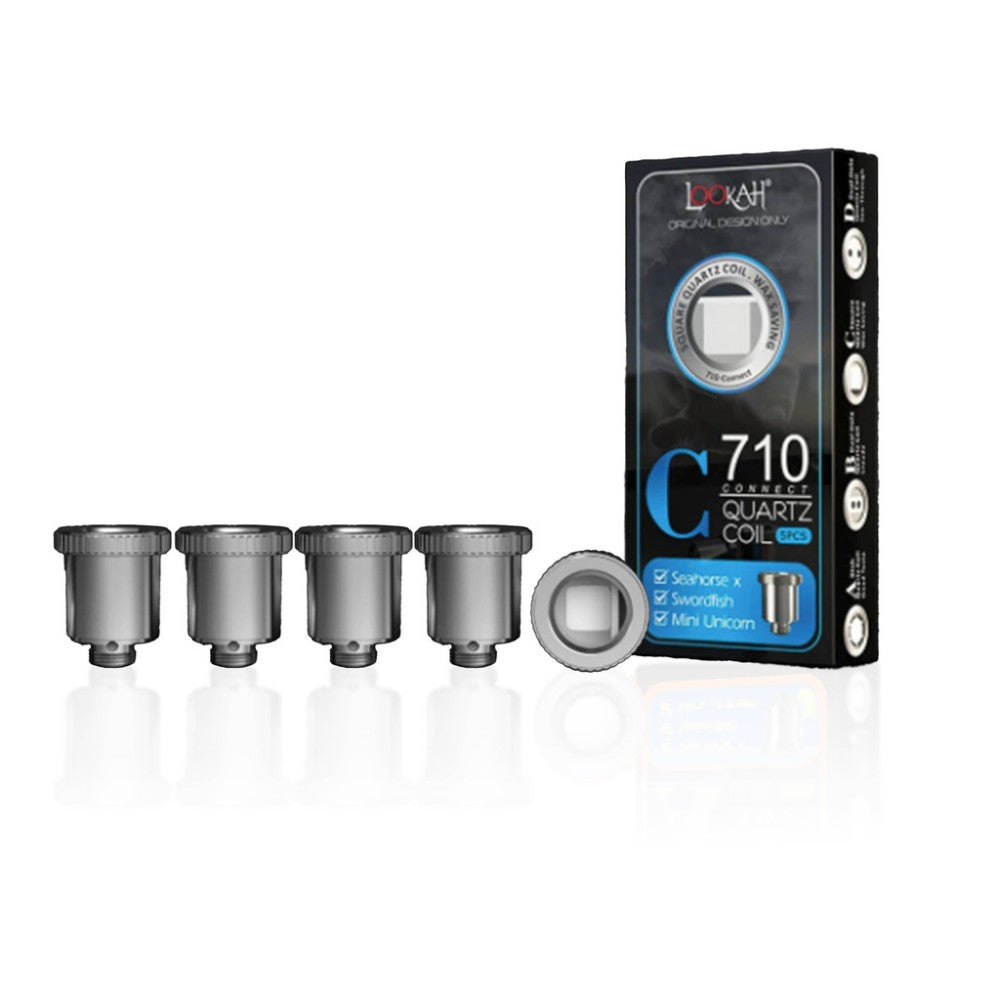 Lookah 710 Dab Pen Quartz Coil Replacement featuring high-quality quartz heating technology, smooth vapor production, and compatibility with Lookah concentrate devices.