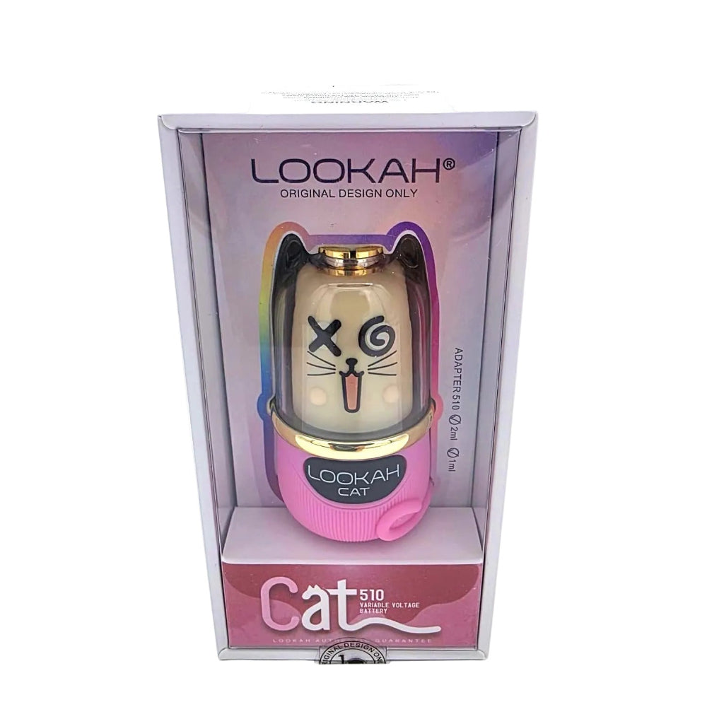 Lookah Cat 750mAh discreet 510 vape battery with compact design and standard 510 thread compatibility